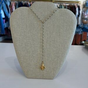 French Kande-21” Micro Freshwater Pearls w/Loire Chain and Micro Fleur Pendant
